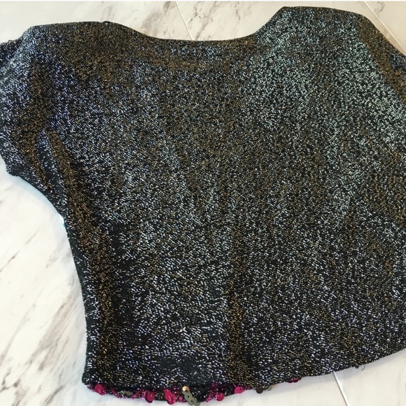 Vintage Joseph II | Sequenced Rainbow Striped Top - Picture 6 of 7